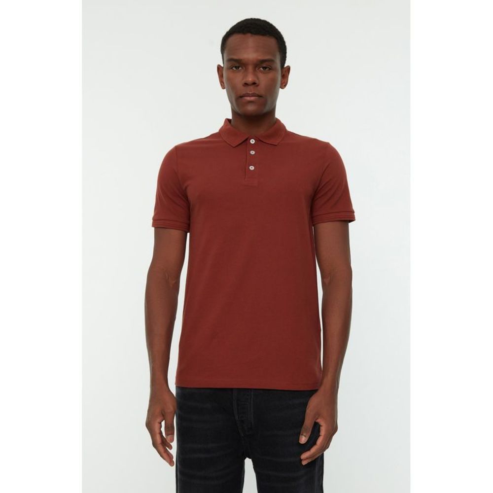 NWT Trendyol Polo T-shirt Orange Slim